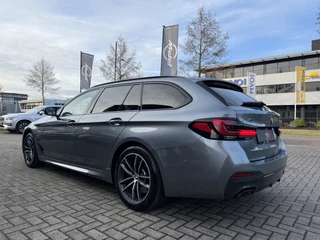 BMW 5 Serie BLUESTONE-METALLIC MET COGNAC LEER/PANO/ACC/CAMERA/STANDKACHEL/SFEER/DAB/CARPLAY/SHADOW-LINE/M-AERODYNAMIC - afbeelding nr 80