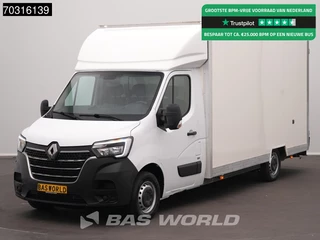 Renault Master 145PK Lowliner Bakwagen LED Navi Airco Cruise Camera Euro6 Meubelbak Koffer Verkoopwagen Pakketwagen Airco Cruise control