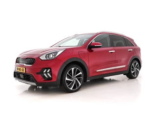 Kia Niro (INCL-BTW) Aut. *NAVI-FULLMAP | KEYLESS | ADAPTIVE-CRUISE | 1/2-LEATHER | CAMERA | ECC | PDC | LANE-ASSIST | COMFORT-SEATS  | SHIFT-PADDLES | HEATED-SEATS | TOWBAR | 18