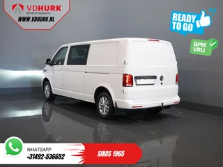 Volkswagen Transporter Volkswagen Transporter 2.0 TDI 150 pk Aut. L2 DC Dubbel Cabine BPM VRIJ! Ready2Go 2xSchuifdeur/ Adapt Cruise/ LED/ Standkachel/ Stoelverw./ Carplay/ Camera/ LMV - afbeelding nr 2