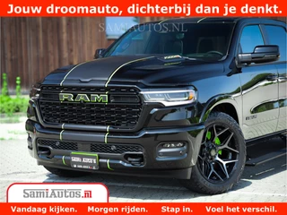 Dodge Ram 1500 Dodge Ram 1500 Limited Night H.O 540HP 706Nm | Massage + Full Option | De Meest Luxe en Volle Pick-Up in zijn Klasse | Comfortabele Dubbele Cabine met Royale 5 Zitplaatsen | BPM vrij | Nu Leverbaar uit Voorraad | Voorraad Nr 2384 - 5408 - afbeelding nr 2