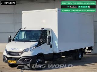 Iveco Daily 70C18 3.0L Automaat 1000KG Laadklep Luchtvering 180PK Dubbellucht Bakwagen Airco Cruise D'Hollandia Euro6 Meubelbak Koffer 7tons Airco Cruise control