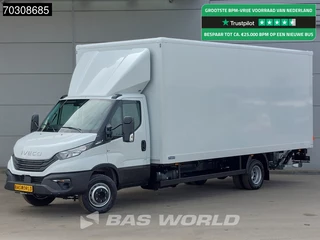 Iveco Daily 70C18 3.0L Automaat 1000KG Laadklep Bakwagen 180PK ACC Airco Camera CarPlay D'Hollandia Euro6 Meubelbak Koffer 7tons Airco
