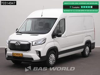 Maxus eDeliver9 Elektrisch 72kWh 288km WLTP Stad 204pk L2H2 ACC LED Airco Cruise Camera Parkeersensoren CarPlay Stoelverwarming L2 Airco Cruise control