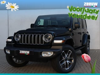 Jeep Wrangler Unlimited 4xe 380 PK Sahara | Schuifdak | Leder | Camera | Navi | 20"