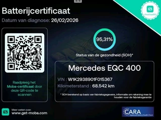 Mercedes-Benz EQC 400 4MATIC Business Solution 80 kWh 95% SOH
