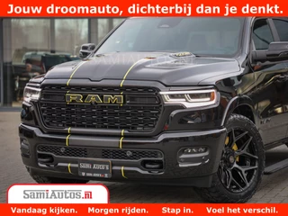 Dodge Ram 1500 Dodge Ram 1500 Limited Night High Output 540HP 706Nm | Massage + Full Option | De Meest Luxe en Volle Pick-Up in zijn Klasse | Comfortabele Dubbele Cabine met Royale 5 Zitplaatsen | BPM vrij | Nu Leverbaar uit Voorraad | Voorraad Nr 2332 - 5179 - afbeelding nr 2