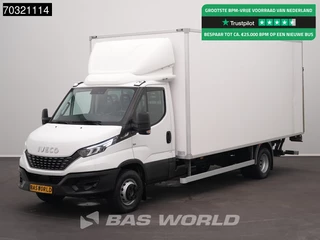 Iveco Daily 72C18 3.0L Automaat Laadklep Zijdeur 180PK Bakwagen LED Airco Camera Standkachel Stoelverwarming Euro6 Meubelbak Koffer Airco