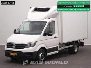 Volkswagen Crafter 177pk Lamberet Dubbellucht Koelwagenwagen Carrier Xarios 350 230v Stekker Airco Cruise Camera Euro6 Koel Koeler Kühl Kühler Kühlkoffer Kühlwagen Airco Cruise control
