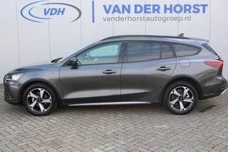 Ford Focus Trekgewicht 1.500kg ! Slechts 3.300km ! Ruim €. 9.000,- beneden de nieuwprijs ! Volautm. airco dual, navigatie, telefoonvoorb., adaptive cruise control, LED verlichting, metallic lak, camera, front-, lane- en side assist, LM wielen, Isofix etc. - afbeelding nr 7