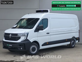 Renault Master Renault Master 130PK Koelwagen Vriezer -18 Carrier Xarios 200 230V stekker LED Camera Parkeersensoren Airco Cruise Vries Koeler Kühlwagen Kühler Frigo 9m3 Airco Cruise control - afbeelding nr 1
