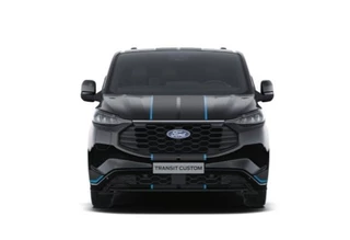 Ford Transit Custom Ford Transit Custom 320 2.5 PHEV L2H1 Sport DC 233pk | | Dubbele Cabine | Dubbele zijschuifdeur | Inklapbare trekhaak | 19 inch lichtmetalen Sport velgen (mat zwart) | Verwarmbaar stuurwiel | Navigatie systeem - afbeelding nr 2