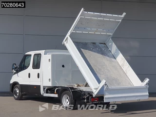 Iveco Daily Iveco Daily 35C14 Kipper met Kist Dubbel Cabine Dubbellucht 3,5t Trekhaak Airco Cruise Euro6 Tipper Benne Kieper 2m3 Airco Trekhaak Cruise control - afbeelding nr 2