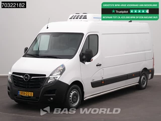 Opel Movano 140PK 500kg D'Hollandia Laadklep Koelwagen L3H2 Navi Airco Cruise Camera Parkeersensoren v+a Euro6 Koel Koeler KĂĽhl KĂĽhler KĂĽhlwagen KĂĽhlwagen Airco Cruise control