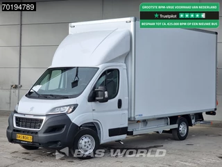 Peugeot Boxer Peugeot Boxer 165PK Bakwagen Laadklep Zijdeur Lat om lat Airco Bluetooth Radio Meubelbak Koffer Gesloten laadbak 21m3 Airco Cruise control - afbeelding nr 1