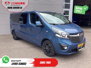 Opel Vivaro Opel Vivaro 1.6 CDTI 140 pk L2 DC Dubbel Cabine EXPORT ONLY 2x Schuifdeur/ Leder/ Climate/ Carplay/ Camera/ Cruise/ PDC/ Trekhaak/ LMV - afbeelding nr 1