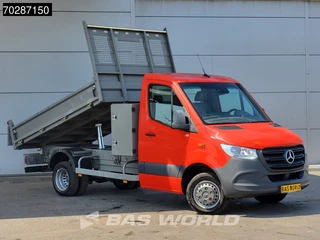Mercedes-Benz Sprinter Mercedes Sprinter 514 CDI Kipper met Kist Dubbellucht 3,5t Trekhaak Airco Cruise Euro6 Tipper Benne Kieper 2m3 Airco Trekhaak Cruise control - afbeelding nr 6
