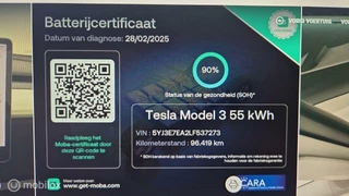 Tesla Model 3 Tesla Model 3 Standard range RWD Plus Wit Leder 60 kWh Inclusief BTW SOH 90% - afbeelding nr 20