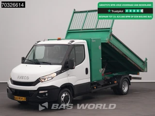 Iveco Daily 35C18 3.0L Kipper met Kist Dubbellucht 3,5t Trekhaak Navi Airco Cruise Camera Euro6 Tipper Benne Kieper Airco Trekhaak Cruise control