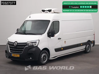Renault Master 130PK Koelwagen Zanotti Z350 230v Stekker L3H2 Navi Airco Cruise Camera Parkeersensoren v+a Euro6 L3 Airco Cruise control