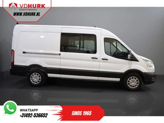 Ford Transit Ford Transit 2.0 TDCI 130 pk L3H2 DC Dubbel Cabine 7 Pers./ Riem V.V./ Adapt. Cruise/ CarPlay/ PDC/ Navi/ Camera/ Airco/ Trekhaak - afbeelding nr 10