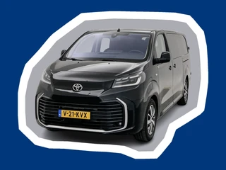 Toyota ProAce Electric Worker Professional Extra Range Long L2D DC 75 kWh Navigatie Dubbele cabine Camera Schuifdeur L+R 330km actieradius WLTP