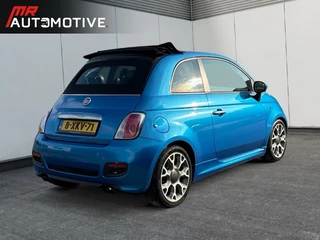Fiat 500 Fiat 500 S Cabriolet - Sportuitvoering, Leer, Laser Blu, Facelift - afbeelding nr 4