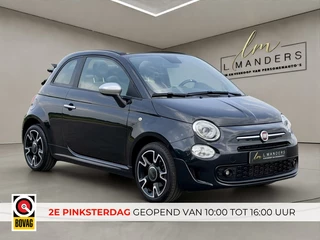 Fiat 500C 1.0 Hybrid Rockstar 2021 ZWART | Cabrio | Sport | Apple CarPlay