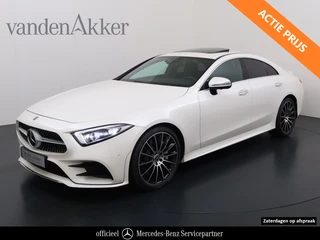Mercedes-Benz CLS 450 4Matic AMG // Burmester // 360 Camera // Dealer onderhouden // Sunroof // Trekhaak // 20 inch // Designo White // Distronic