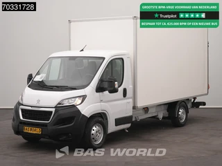 Peugeot Boxer 165PK Laadklep Bakwagen Airco Cruise Camera Standkachel Euro6 Meubelbak Koffer Möbelkoffer LBW Airco Cruise control
