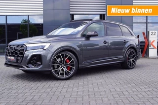 Audi Q7 60 TFSi S Competition 490pk/ Panodak/ Sportstoelen leer ruitmotief/ Trekhaak wegklapb./Luchtvering/Head-up/4-wielbest/soft close