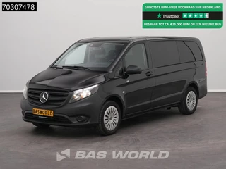 Mercedes-Benz Vito 116 CDI Ex. BTW/BPM Personenvervoer Automaat 9-Persoons 160PK L2H1 9-Persoons Navi Airco Cruise Camera Parkeersensoren v+a Euro6 Personenvervoer Taxi TV Luxe Passenger Transport Euro6 L2 Airco Cruise control