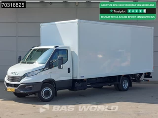 Iveco Daily 72C18 3.0L Automaat 1000KG Laadklep Luchtvering 180PK Dubbellucht Airco Cruise D'Hollandia Euro6 Meubelbak Koffer Bakwagen Airco Cruise control