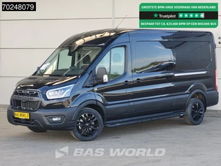 Ford Transit Ford Transit 165pk Automaat 2025 model Dubbele schuifdeur Black Edition L3H2 ACC 360camera Navi CarPlay Xenon Camera 11m3 Airco - afbeelding nr 1
