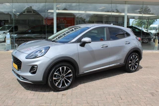 Ford Puma Ford Puma 1.0-125pk EcoBoost Mild-Hybrid Titanium X. Garantie t/m 07-03-2028 ! Slechts 7.400km ! Cruise cntrl, climate cntrl, stoel-, stuur- en voorraamverw., draadloos opladen telefoon, trekhaak afneembaar, navigatie, telefoonvoorb., LM wielen, B&O soundsyst., digitaal dashboard etc. - afbeelding nr 2