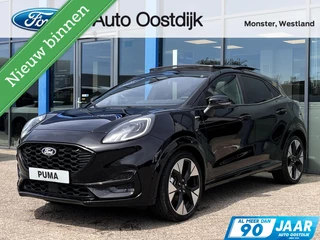Ford Puma 1.0 EcoBoost Hybrid ST-Line X 155PK Automaat Afn. Trekhaak Panodak Winterpack Adaptieve Cruise 19" Velgen Camera B&O Keyless Matrix-LED Climate Privacy Glass *Full-Options*