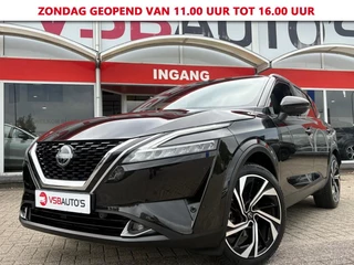 Nissan QASHQAI 1.3MHEV TEKNA+ AUT. PANO HEADS-UP LEER CAMERA NAVI CARPLAY EL.STOELEN