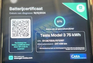 Tesla Model 3 Tesla Model 3 Long Range AWD 75 kWh 87% SOH AUTOPILOT - afbeelding nr 2
