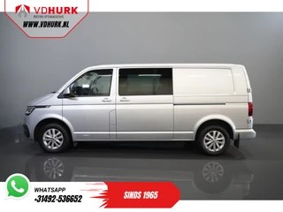 Volkswagen Transporter Volkswagen Transporter T6.1 2.0 TDI 150 pk DSG Aut. L2 DC Dubbel Cabine Highline BPM VRIJ! Adapt.Cruise/ LED/ 2xSchuifdeur/ Standkachel/ Carplay/ Stoelverw./ Camera - afbeelding nr 9