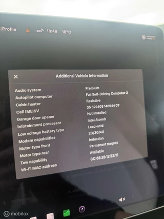 Tesla Model 3 Tesla Model 3 Long Range AWD 75 kWh Trekhaak Incl BTW Pearl White - afbeelding nr 18
