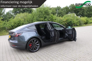 Tesla Model 3 Tesla Model 3 PERFORMANCE AWD 75 kWh dual motor 462pk chrome delete gray&black leder panodak stoelverwarming v+a autopilot - afbeelding nr 43
