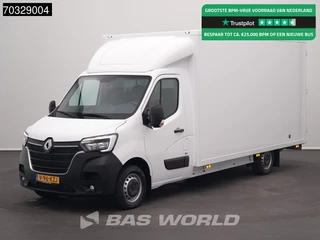 Renault Master 165PK BPM VRIJ! Lowliner Bakwagen Navi LED Airco Cruise Camera Euro6 Meubelbak Koffer Airco Cruise control