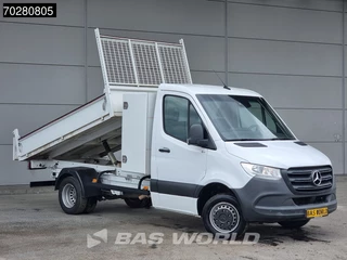 Mercedes-Benz Sprinter Mercedes Sprinter 514 CDI Kipper met Kist Dubbel Cabine Dubbellucht 3,5t Trekhaak Airco Cruise Euro6 Tipper Benne Kieper 1m3 Airco Trekhaak Cruise control - afbeelding nr 3