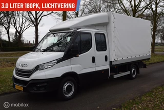 Iveco Daily 35S18D 3.0 180pk DubCab Open Laadbak met huif wb410 DC