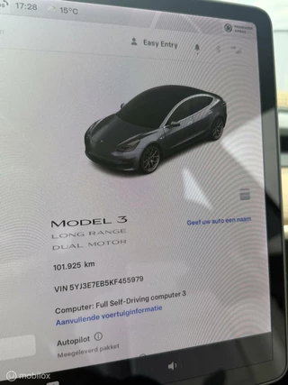 Tesla Model 3 Tesla Model 3 Long Range Dual Motor AWD 75 kWh TREKHAAK Leer - afbeelding nr 15