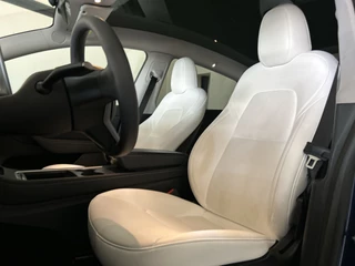 Tesla Model Y Tesla Model Y RWD 58 kWh | Prachtig blauw | Wit lederen interieur | - afbeelding nr 3