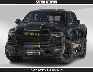 Dodge Ram Pick-Up Limited Night H.O 540HP 706Nm | Massage + Full Option | De Meest Luxe en Volle in zijn Klasse |