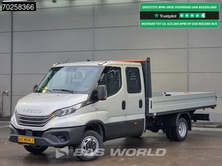 Iveco Daily 35C21 BPM VRIJ! 3.0L Automaat 210PK 2025-Model Open laadbak Dubbel Cabine Dubbellucht CarPlay ACC LED 3,5T Trekvermogen Euro6 Pritsche Pickup Airco Dubbel cabine
