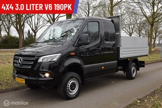 Mercedes-Benz Sprinter 319 3.0 V6 190pk 4x4 Aut. DC AWD ZG3 Low Range DubCab Airco Open Laadbak