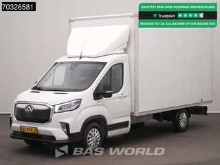 Maxus eDeliver9 100% Elektrisch 65kWh Achterdeuren Bakwagen ACC LED Parkeersensoren Stoelverwarming Meubelbak Koffer Möbelkoffer Elektro Airco